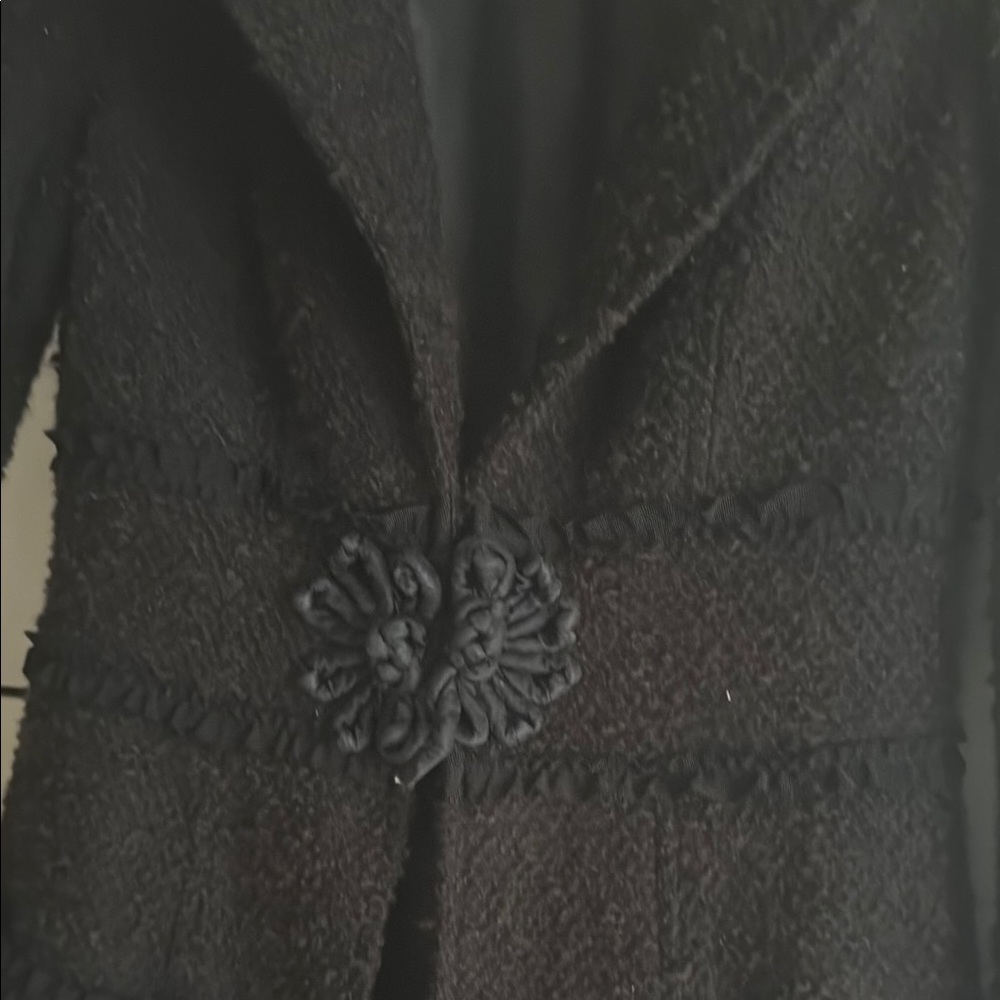 nanette lepore coat brown/black medium - Picture 6 of 8